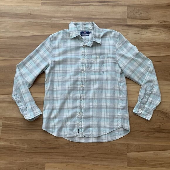 Vineyard Vines Shirt Mens Medium Multicolor Slim Longshore Long Sleeve Button Up - Picture 1 of 10
